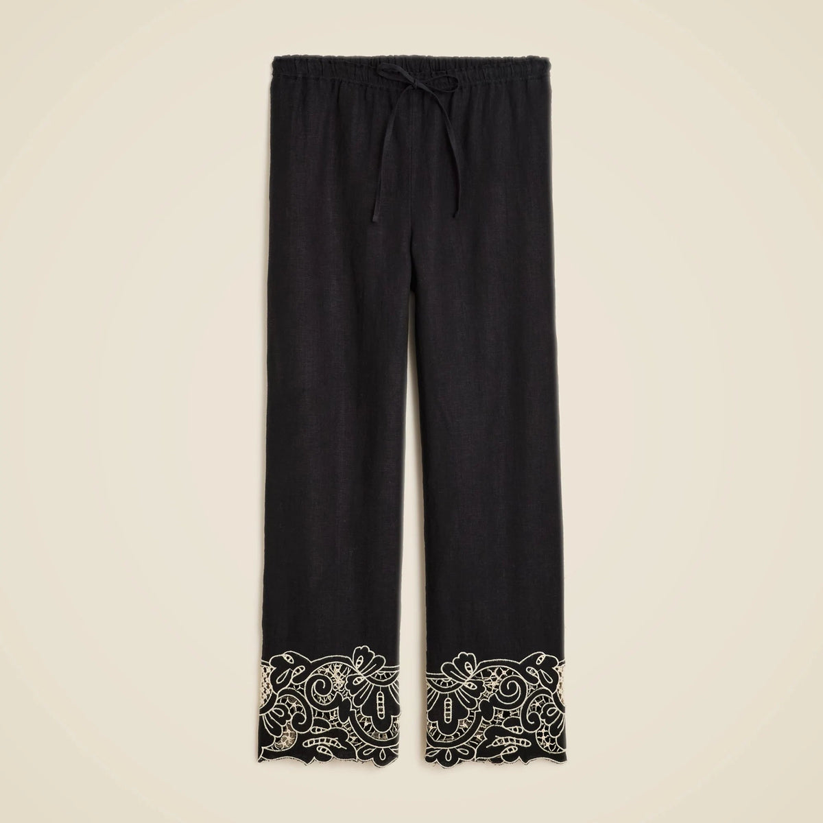 New Soleil pant in embroidered linen