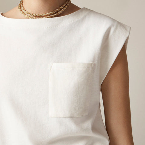 New mariner jersey boatneck muscle T-shirt