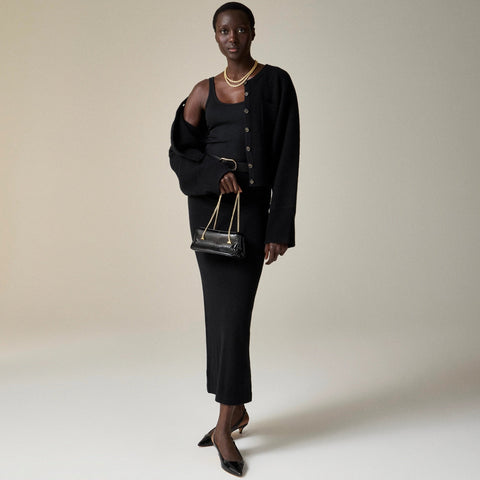 New fine rib scoopneck tank top