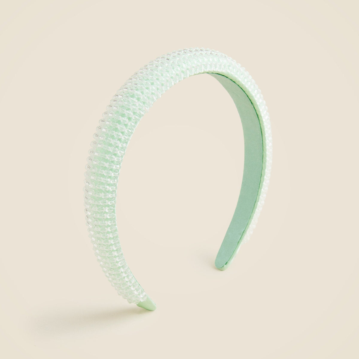 Girls' beaded padded headband