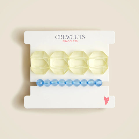 Girls' chunky beaded bracelets two-pack