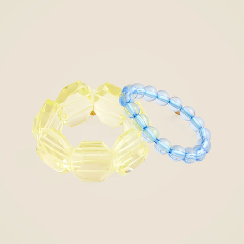 Girls' chunky beaded bracelets two-pack