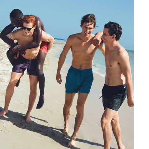 5" pigment-dyed swim trunk