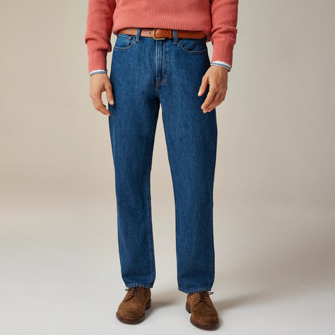 Classic summerweight jean in cotton-linen blend