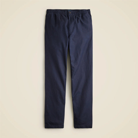 Pier pant in cotton-linen blend canvas
