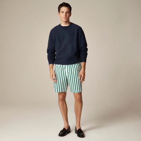 8" Relaxed cotton poplin short