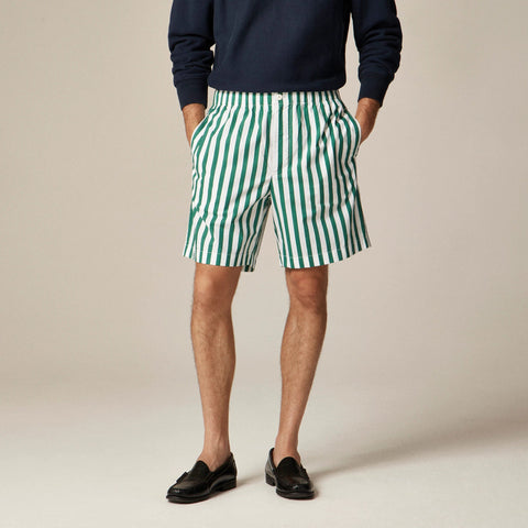 8" Relaxed cotton poplin short