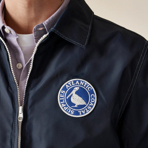 Atlantic Coastal Supplies X J.Crew windbreaker in recycled nylon