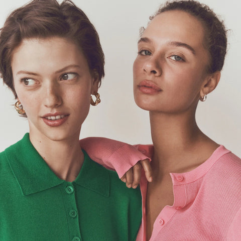 Ruffle-trim cotton gauze cardigan