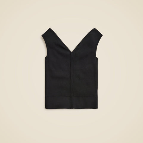 Off-the-shoulder shell tank top