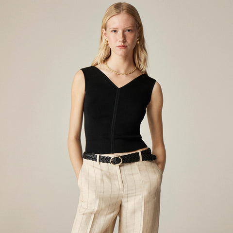 Off-the-shoulder shell tank top