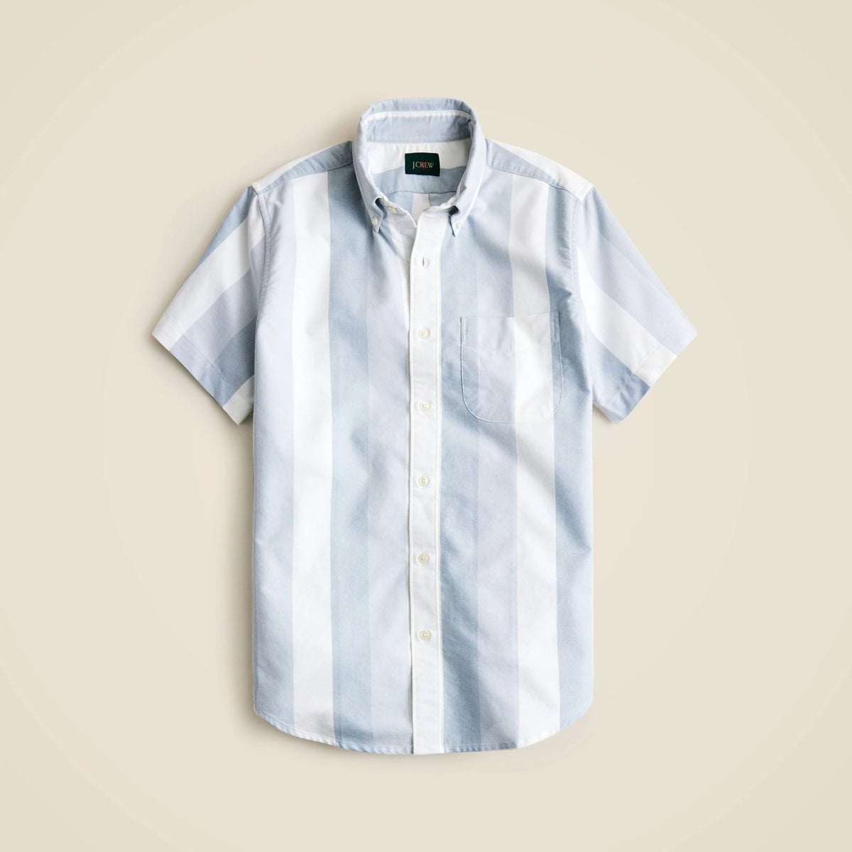 Short-sleeve cotton oxford shirt