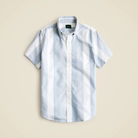 Short-sleeve cotton oxford shirt
