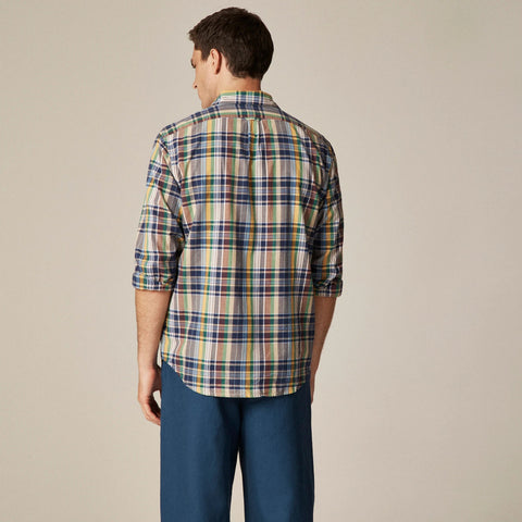 Two-pocket workshirt in Indian madras