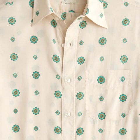 Short-sleeve TENCEL™ lyocell shirt with point collar