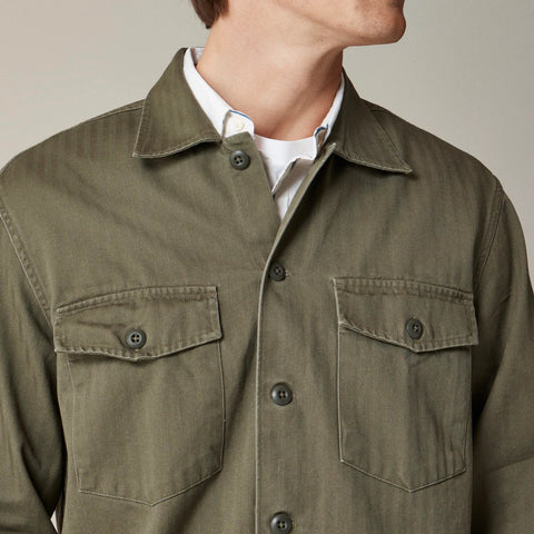 Wallace & Barnes cotton herringbone workshirt