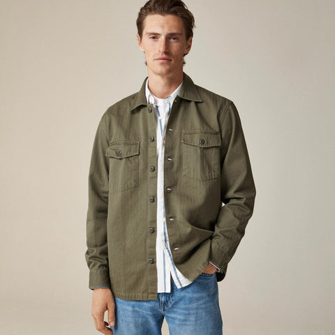 Wallace & Barnes cotton herringbone workshirt