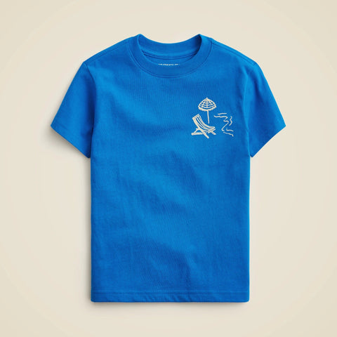 Kids' short-sleeve "to the beach" graphic T-shirt