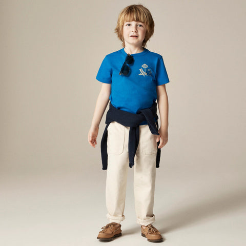 Kids' short-sleeve "to the beach" graphic T-shirt