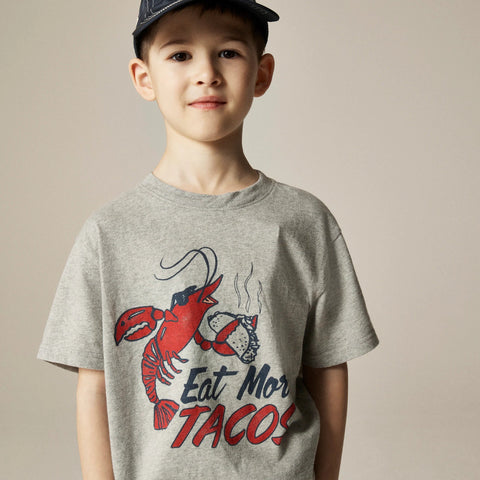 Kids' short-sleeve lobster taco graphic T-shirt