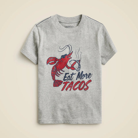 Kids' short-sleeve lobster taco graphic T-shirt