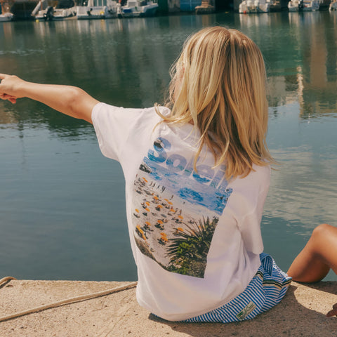 Kids' short-sleeve "Soleil" graphic T-shirt