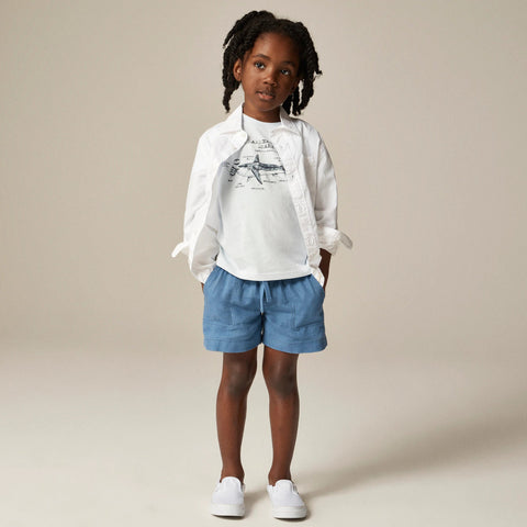 Kids' short-sleeve hammerhead shark graphic T-shirt