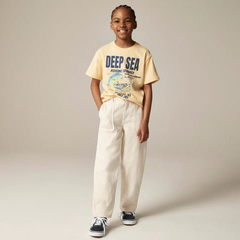 Kids' short-sleeve "Deep sea fishing" graphic T-shirt