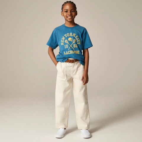 Kids' short-sleeve lacrosse graphic T-shirt