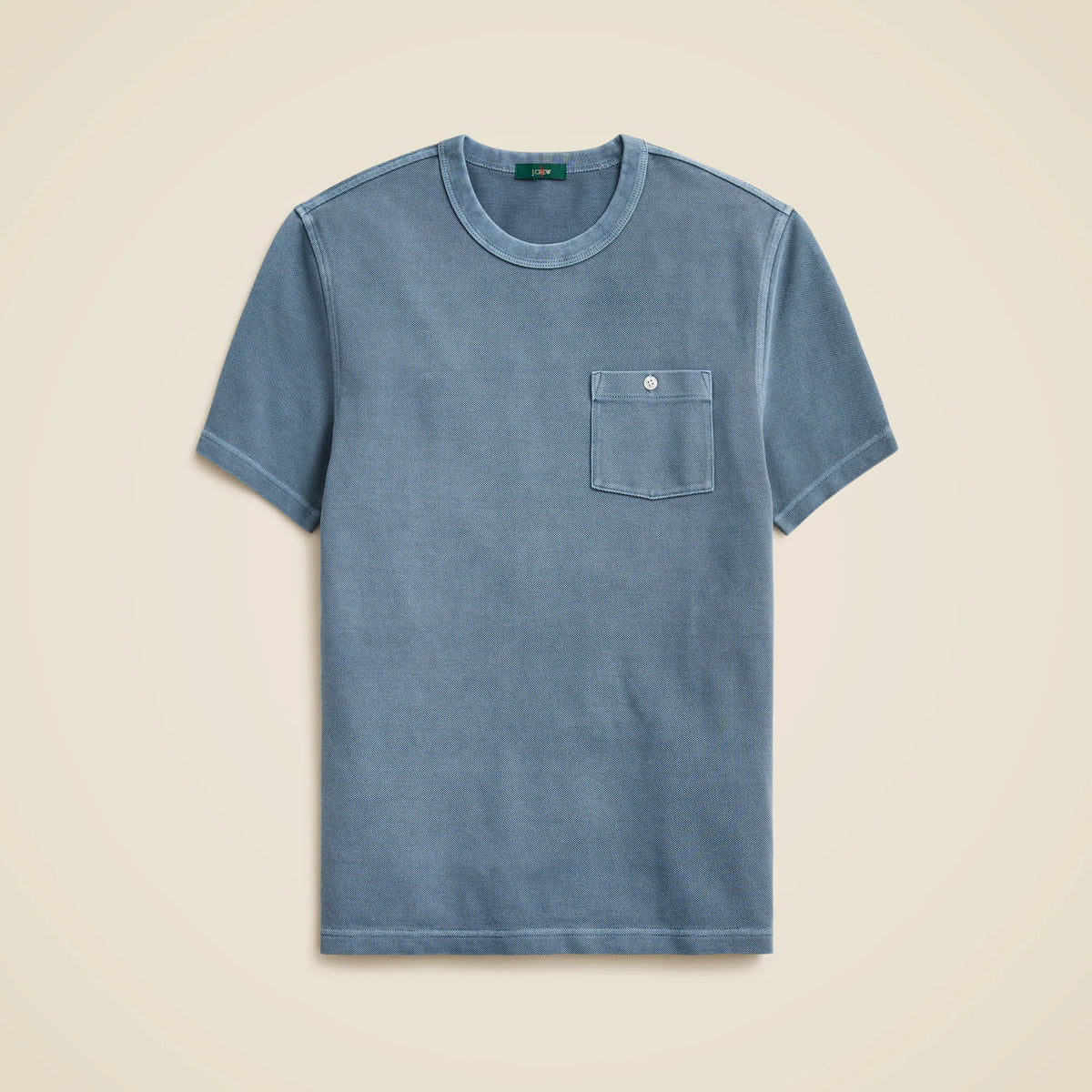 Washed piqué pocket T-shirt