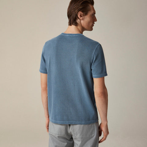 Washed piqué pocket T-shirt