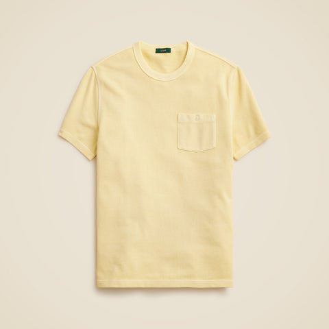 Washed piqué pocket T-shirt