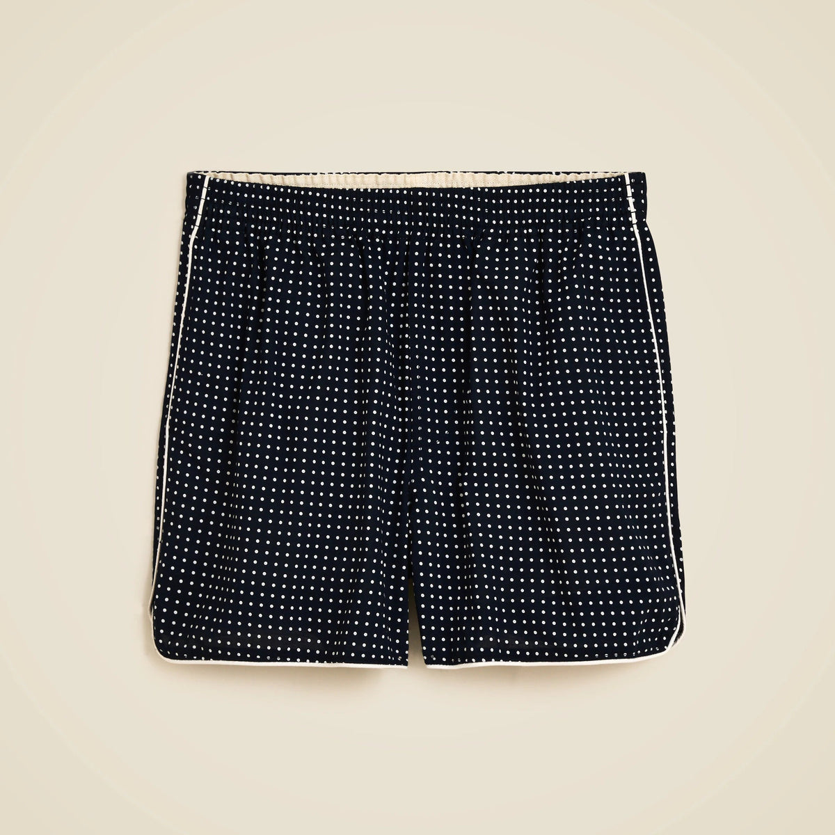 5" cotton short with piping