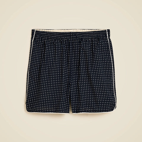 5" cotton short with piping