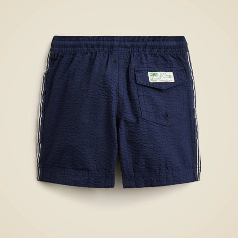 Boys' seersucker swim trunk