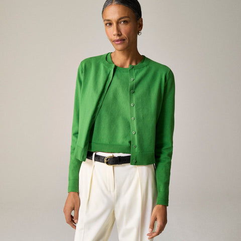 New Jackie cardigan in premium ultra-fine cotton blend
