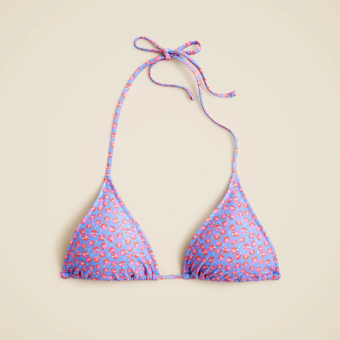 Perfect string bikini top in summer fields print