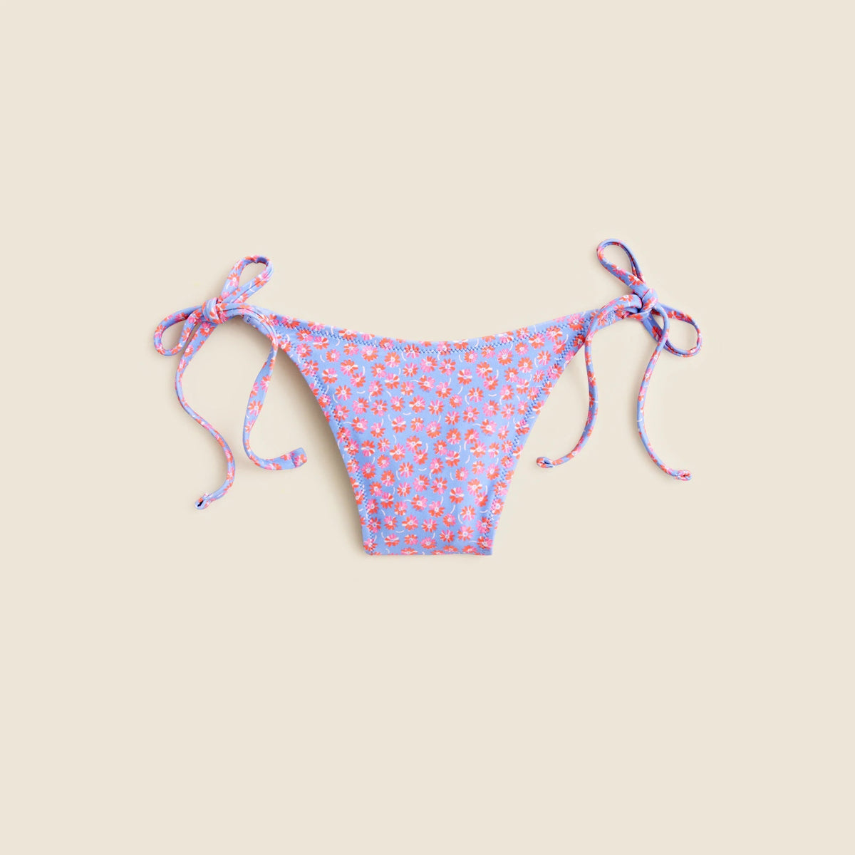 String bikini bottom in summer fields print