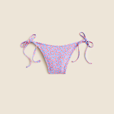 String bikini bottom in summer fields print