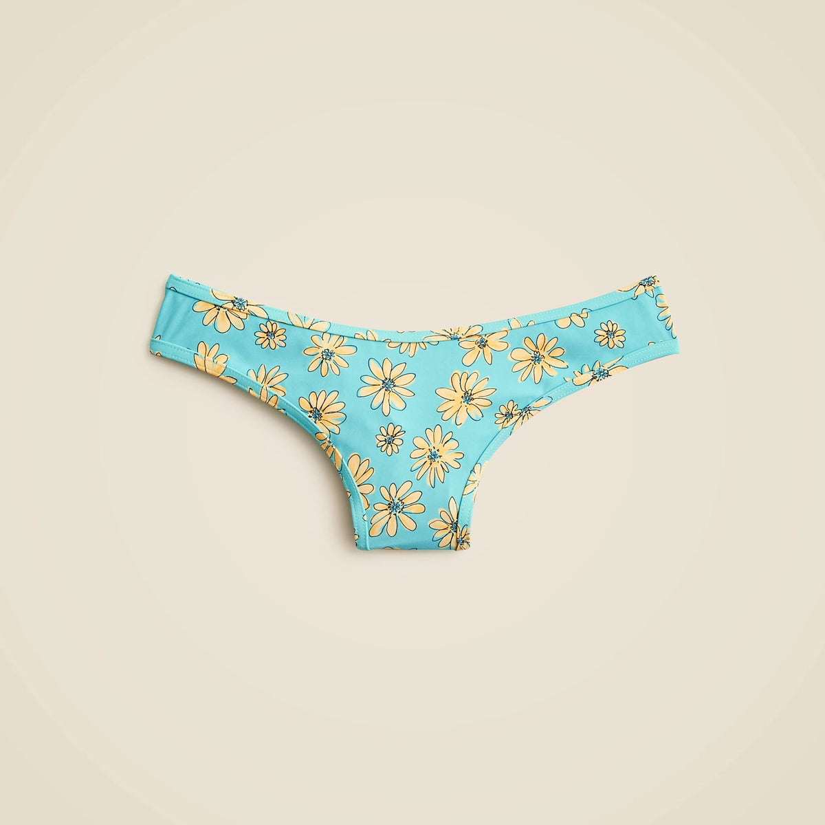 Ronnie bikini bottom in retro daisy print