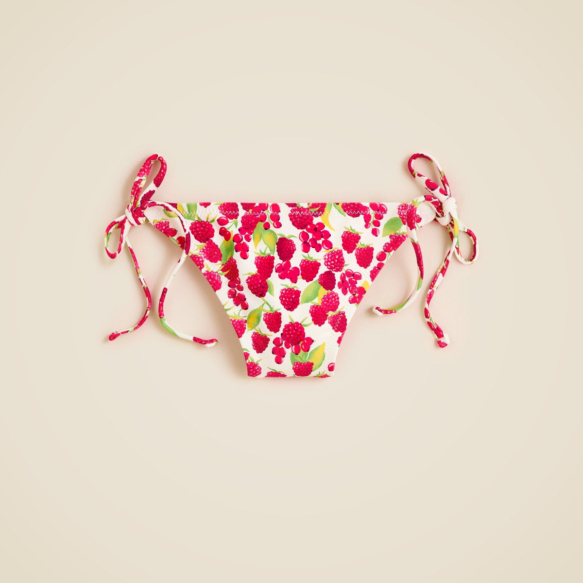 String hipster bikini bottom in raspberry print