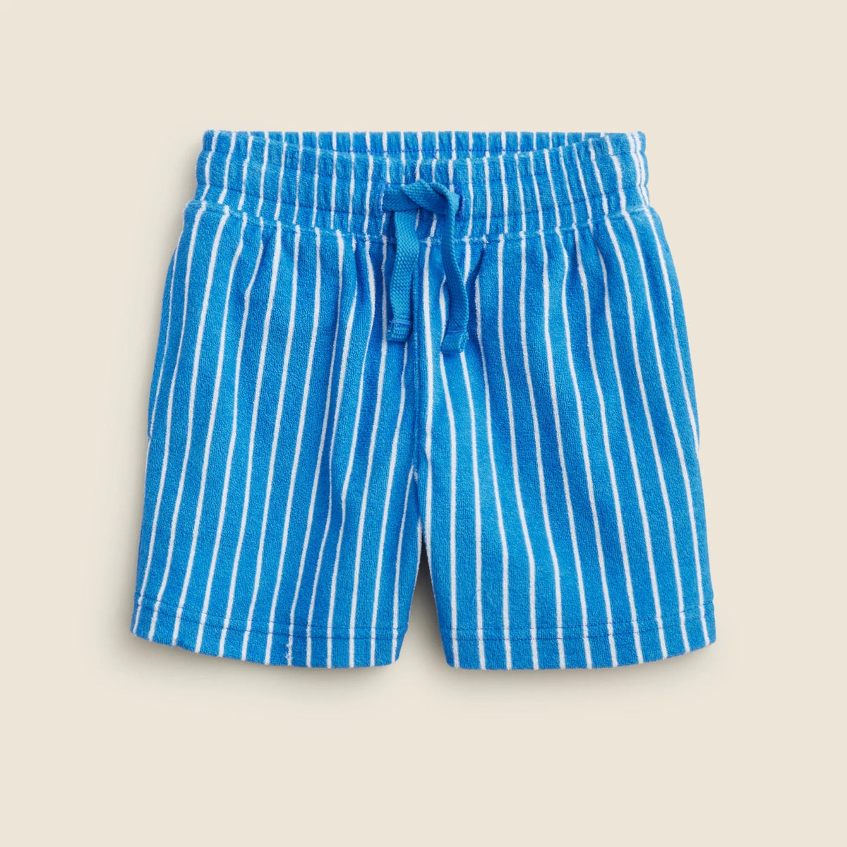 Kids' pull-on short in striped towel terry