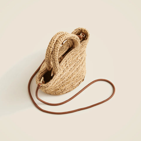 Small Malta handwoven straw bag