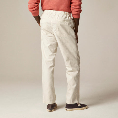 Relaxed-fit drawstring Studio pant in hemp-cotton blend