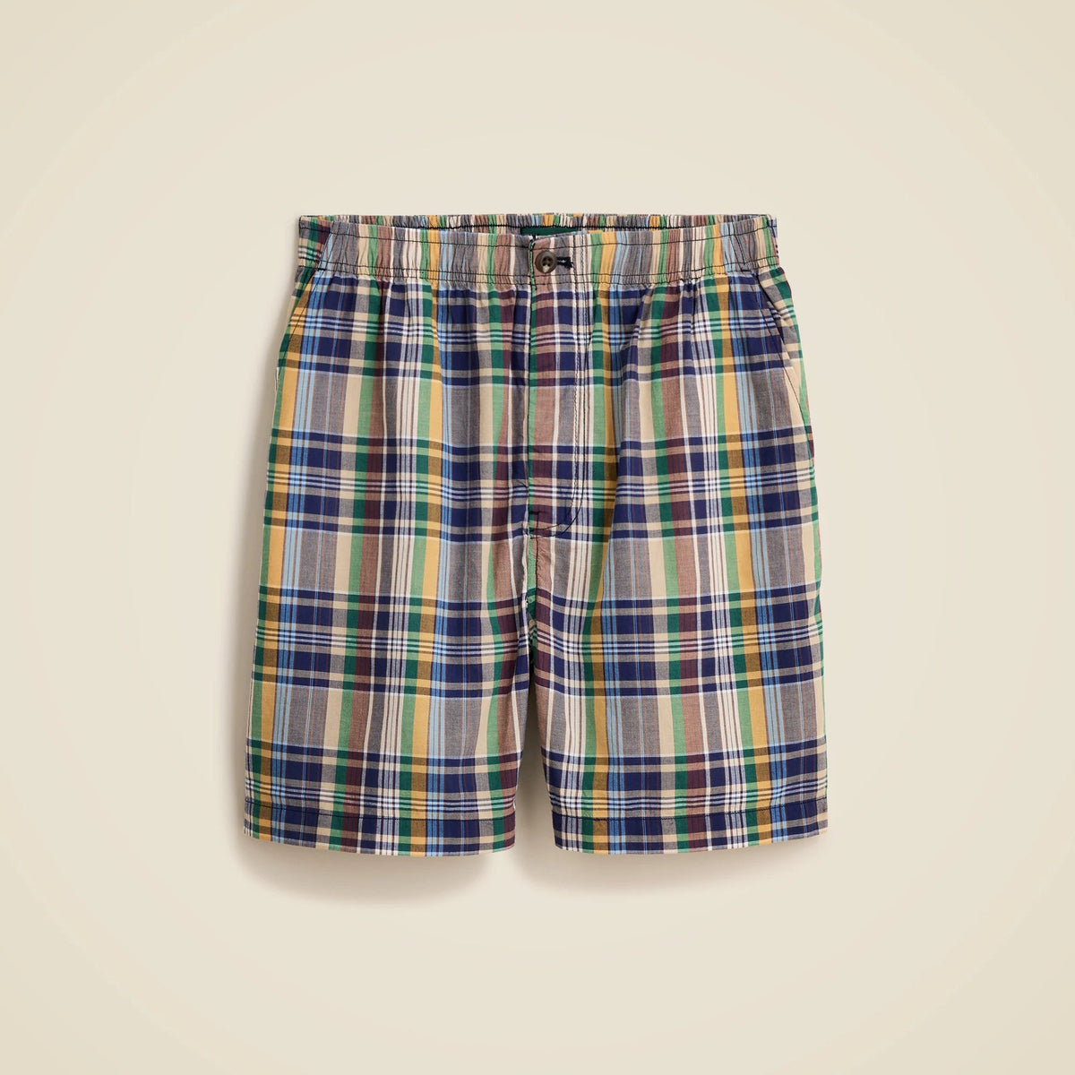 5.5" Pier short in cotton madras