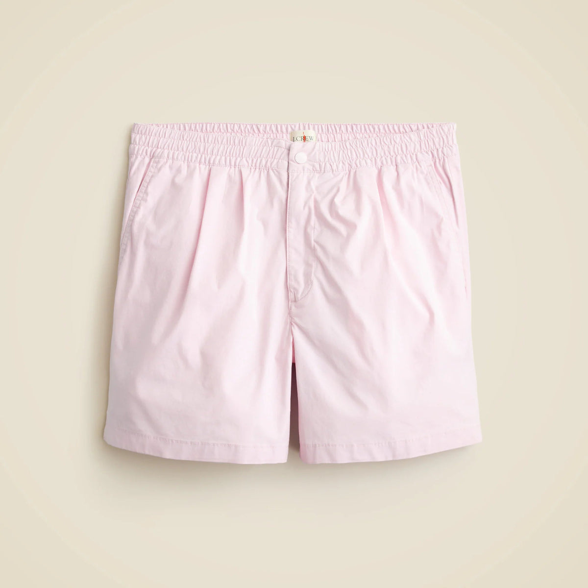6" pleated utility sport short in stretch cotton blend