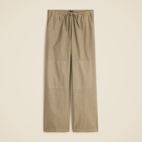 Tall relaxed utility pant in cotton blend