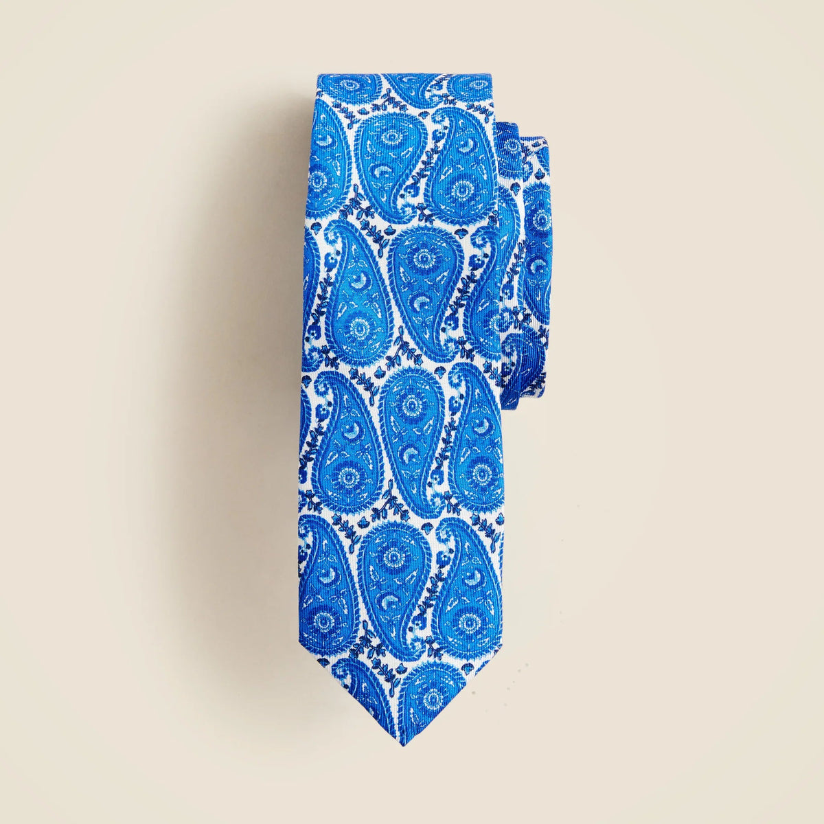 Kids' silk tie in paisley