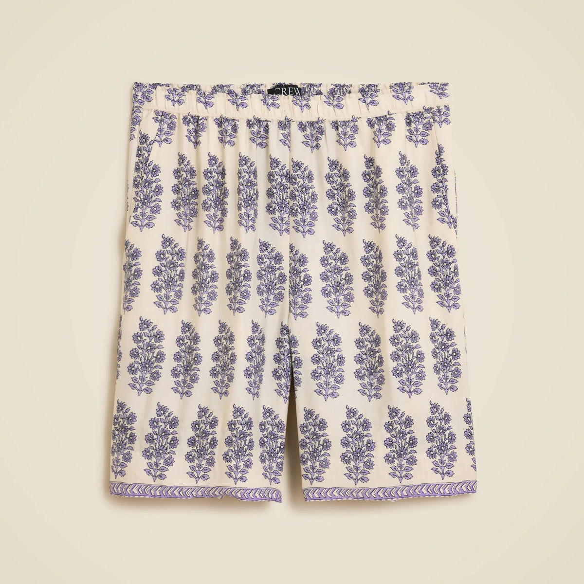 Stratus short in blooming lilac block print