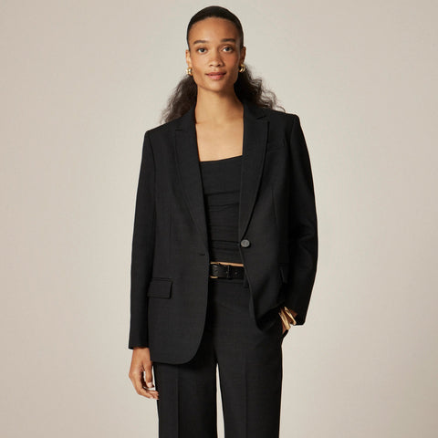 Arden blazer in luster canvas